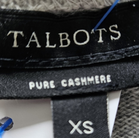 🔥TALBOTS 100% cashmere gray sweater size SX 🔥 - Picture 8 of 8